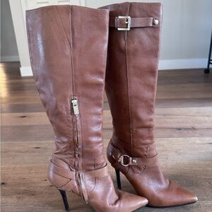 Michael Kors Brown Leather Knee-High Boots 9.5